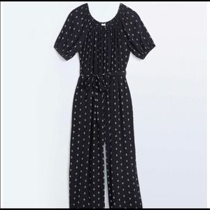 Loft Crane Off Shoulder Belted Jumpsuit